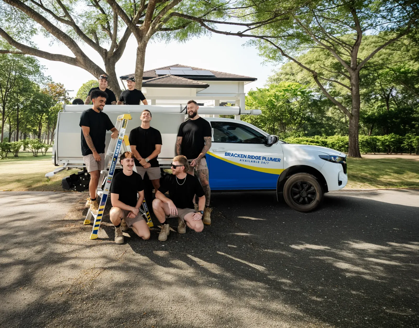 Bracken Ridge Plumber ute and team
